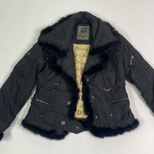 Christian Dior Paris Fur Details Jacket